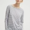 Samsøe Samsøe NOBEL STRIPE - T-shirt à manches longues Women -Samsøe Soldes 713bca32806e4742a52f59132f716fa3