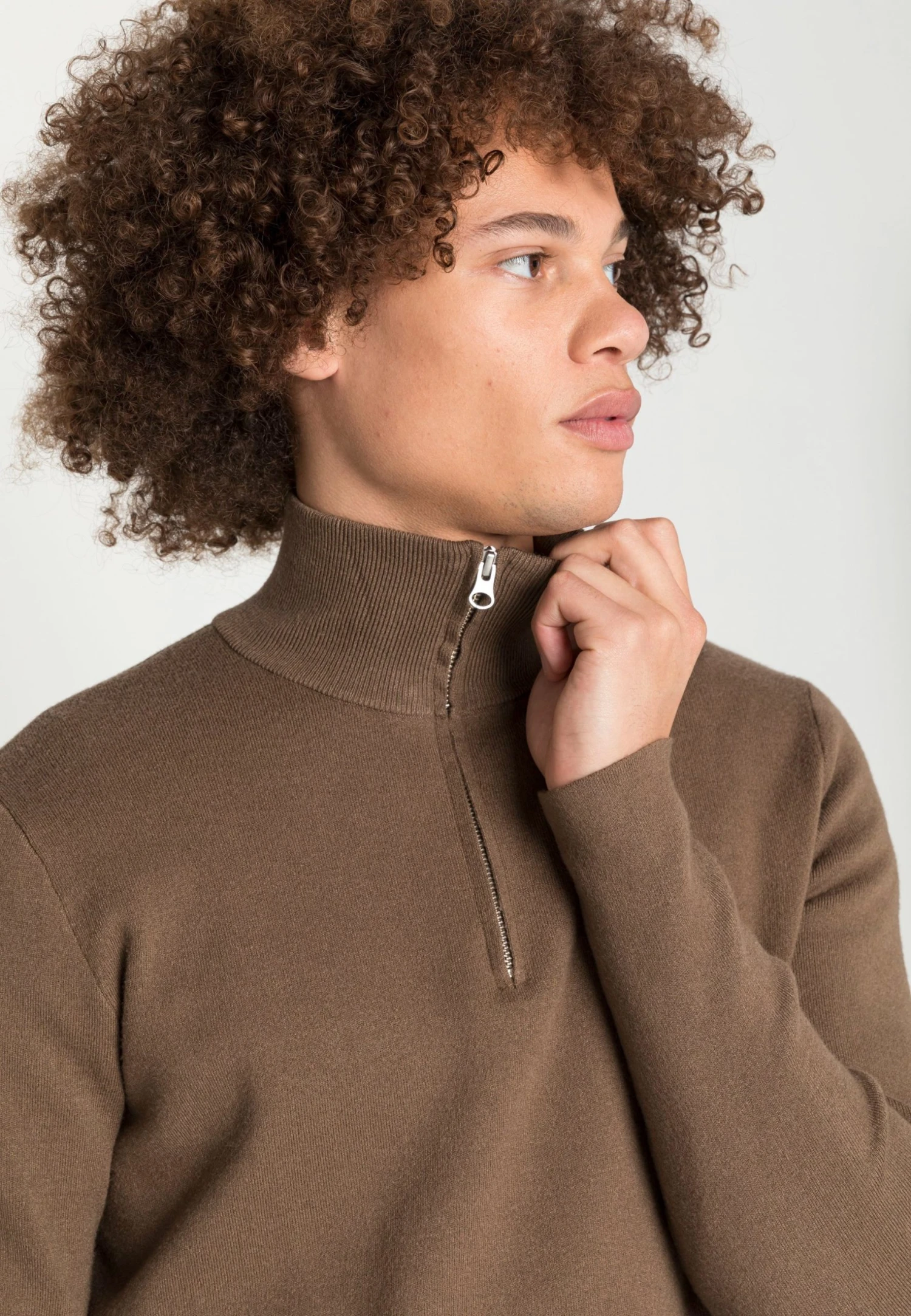 Samsøe Samsøe GUNAN TURTLE NECK ZIP - Pullover Men 7 Samsøe Samsøe GUNAN TURTLE NECK ZIP - Pullover Men – Image 5