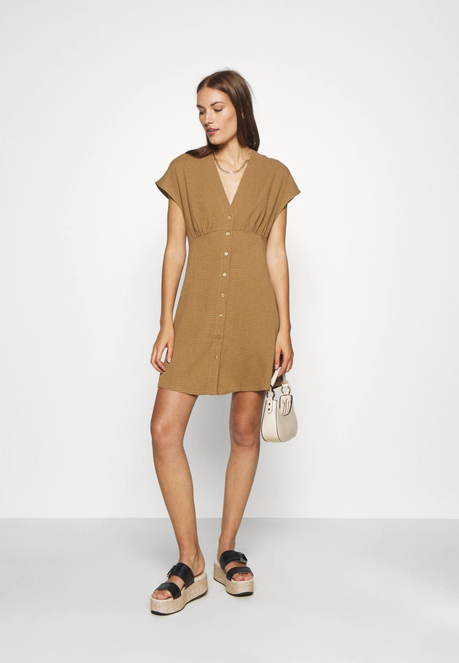 Samsøe Samsøe VALERIE SHORT DRESS - Robe chemise Women 4 Samsøe Samsøe VALERIE SHORT DRESS - Robe chemise Women – Image 2